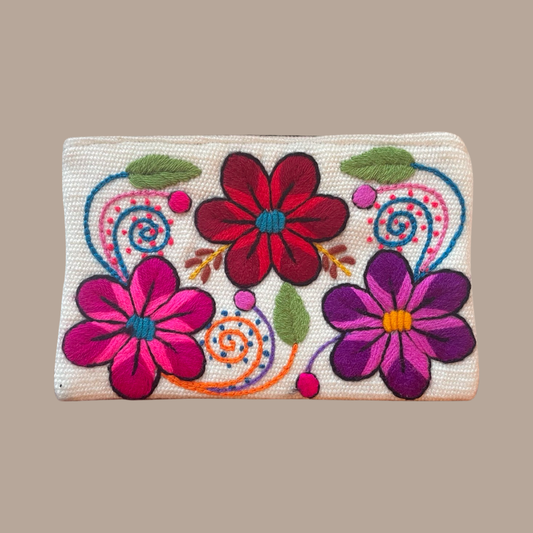 Embroidered Cosmetic Bag