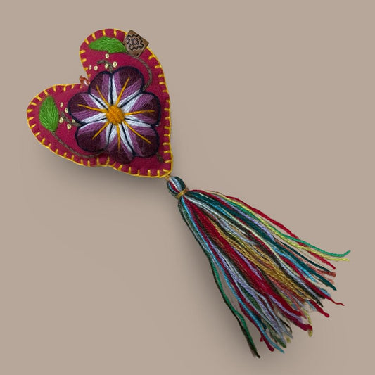 Embroidered Hanging Heart