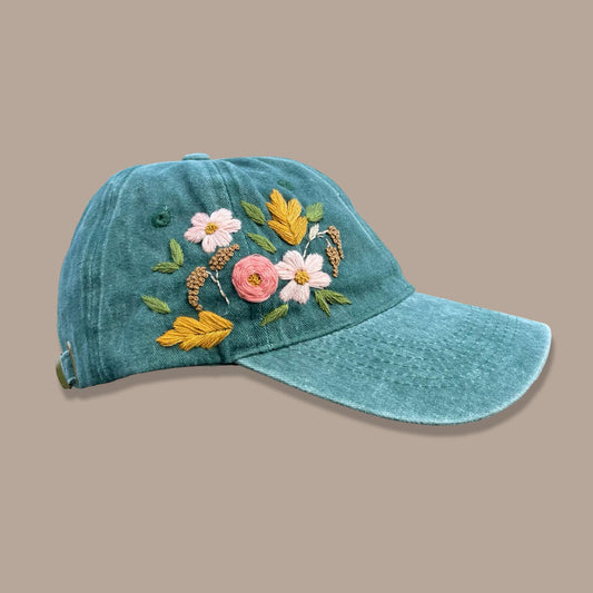 Embroidered Cap - Green